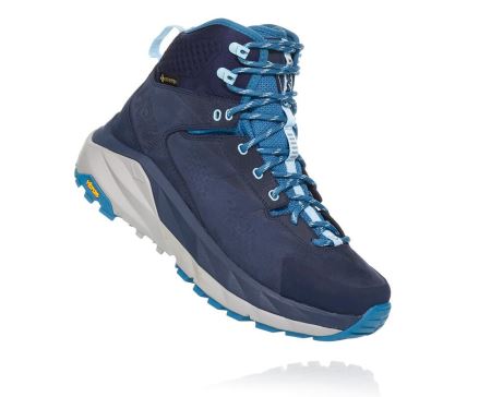 Hoka One One Kaha GORE-TEX - Sapatos De Caminhada Mulher Pretas / Azuis | PT-06qoHMj